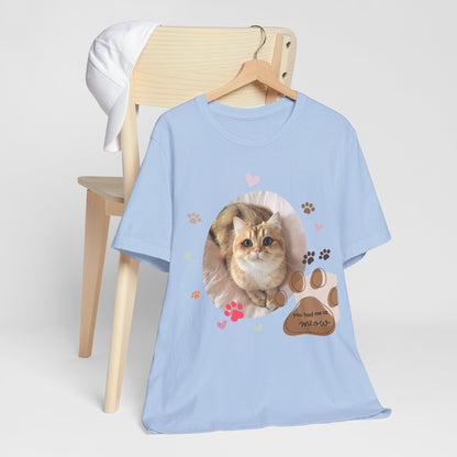 Unisex Jersey Short Sleeve Tee | Cat T-shirt | Cat Lover Sweatshirt | Gifts for Cat Lovers | Pets Lover Tee| Cat Owner Shirt| Cute Cat Gifts| Embroidered Sweatshirt| Personalized Pet Sweatshirt | Custom Gift | Cat Shirt | Personalised Pet Tee