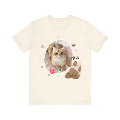 Unisex Jersey Short Sleeve Tee | Cat T-shirt | Cat Lover Sweatshirt | Gifts for Cat Lovers | Pets Lover Tee| Cat Owner Shirt| Cute Cat Gifts| Embroidered Sweatshirt| Personalized Pet Sweatshirt | Custom Gift | Cat Shirt | Personalised Pet Tee