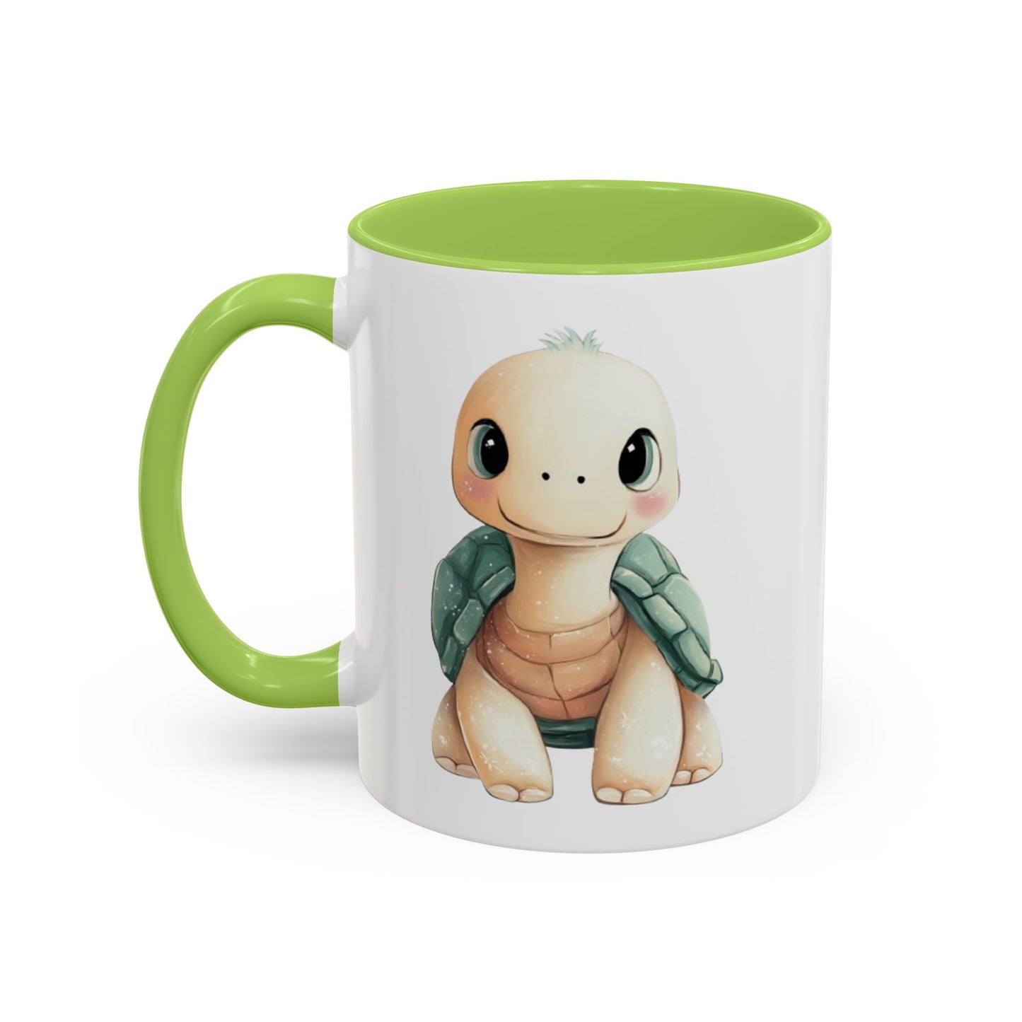 Cute Turtle Accent Coffee Mug, Unique Gift for Animal Lovers, Kitchen Decor, Cute Drinkware, Fun Collectible Mug