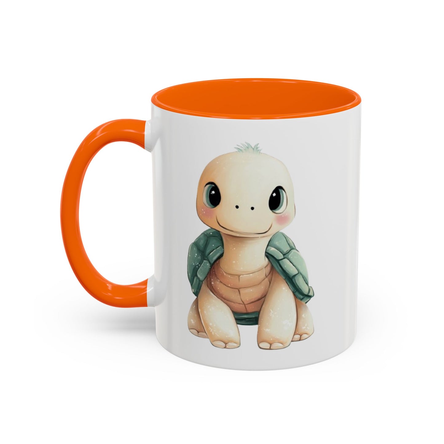 Cute Turtle Accent Coffee Mug, Unique Gift for Animal Lovers, Kitchen Decor, Cute Drinkware, Fun Collectible Mug