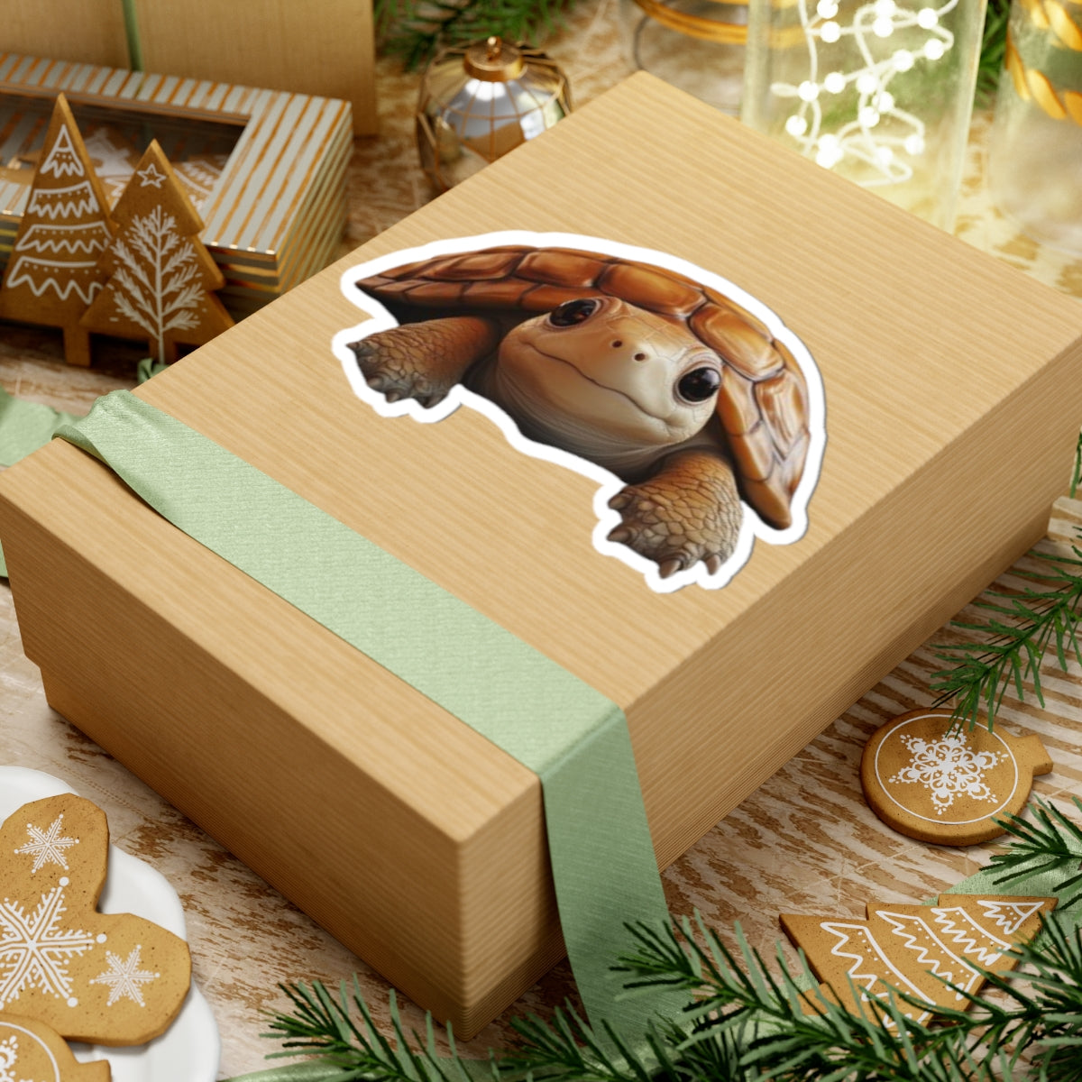 Whimsical Tortoise Kiss-Cut Sticker, Turtle sticker, Tortoise Sticker, Reptile Sticker, Pet Sticker, Cute Animal Decals, Pet Decal, Vinyl Sticker, Pet Gift, Laptop Sticker, Luggage Sticker, Water Bottle Sticker, Tumbler sticker, Scrapbook Sticker