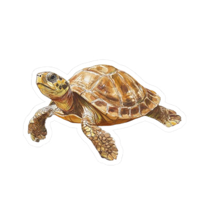 Whimsical Turtle Kiss-Cut Sticker, Turtle sticker, Reptile Sticker, Pet Sticker, Cute Animal Decals, Pet Decal, Vinyl Sticker, Pet Gift, Laptop Sticker, Luggage Sticker, Water Bottle Sticker, Tumbler sticker, Scrapbook Sticker