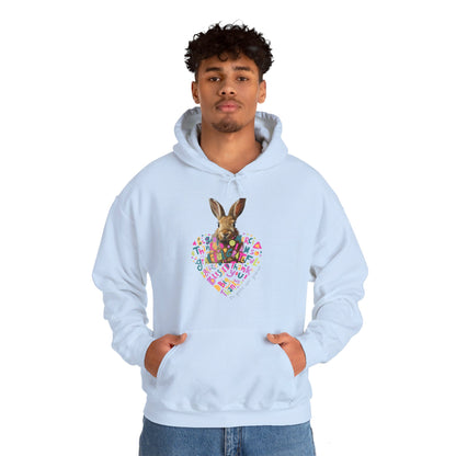 Gratitude Heart Bunny Hoodie Tee | Unisex Heavy Blend™ Hooded Sweatshirt | Gifts for Bunny Lovers | Pets Lover Tee | Rabbit Owner Shirt | Cute Rabbit Gifts |Personalized Pet Sweatshirt | Custom Gift | Bunny Shirt | Personalised Pet Hoodie