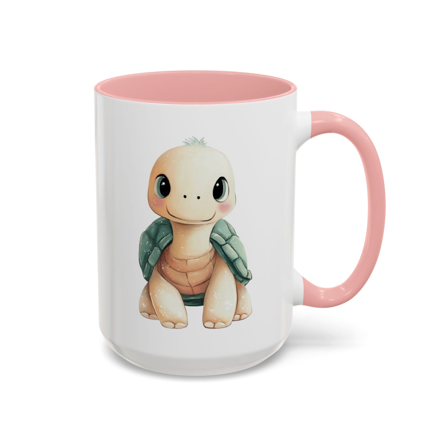 Cute Turtle Accent Coffee Mug, Unique Gift for Animal Lovers, Kitchen Decor, Cute Drinkware, Fun Collectible Mug