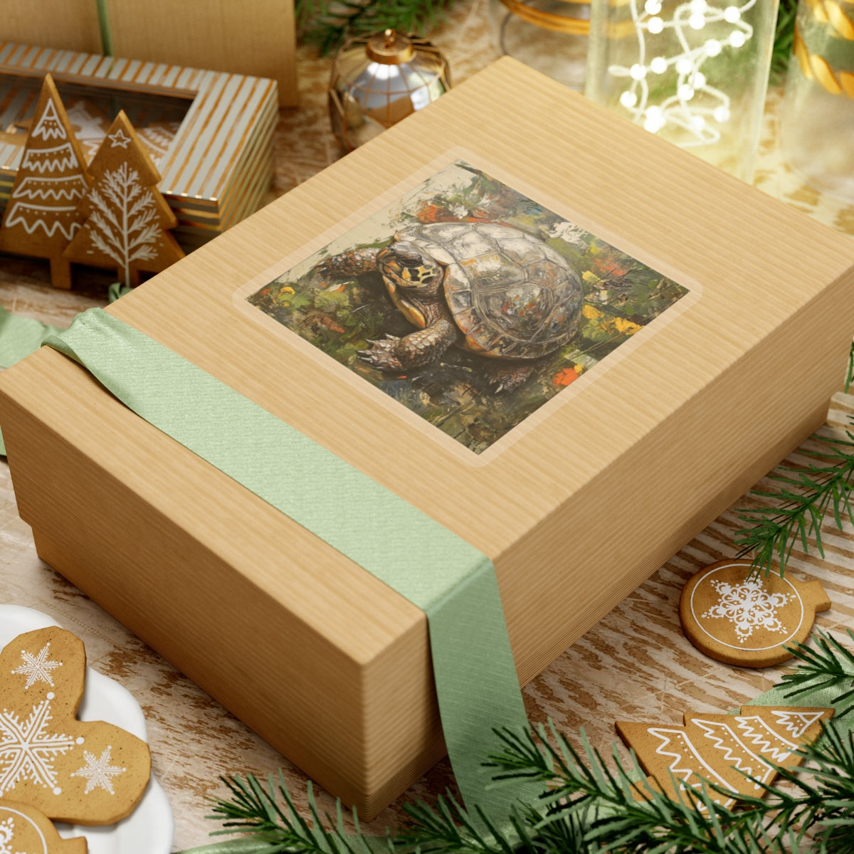 Whimsical Turtle Kiss-Cut Sticker, Turtle sticker, Reptile Sticker, Pet Sticker, Cute Animal Decals, Pet Decal, Nature Lover Gifts, Vinyl Sticker, Pet Gift, Laptop Sticker, Luggage Sticker, Water Bottle Sticker, Tumbler sticker, Scrapbook Sticker