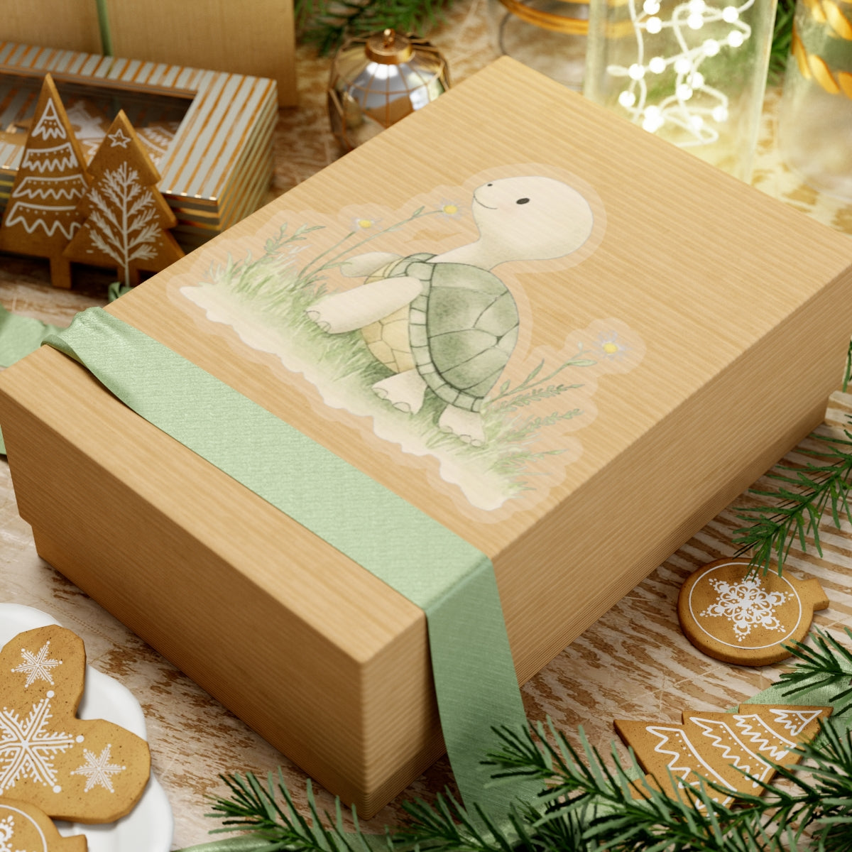 Whimsical Turtle Kiss-Cut Sticker, Turtle sticker, Reptile Sticker, Pet Sticker, Cute Animal Decals, Pet Decal, Vinyl Sticker, Pet Gift, Laptop Sticker, Luggage Sticker, Water Bottle Sticker, Tumbler sticker, Scrapbook Sticker