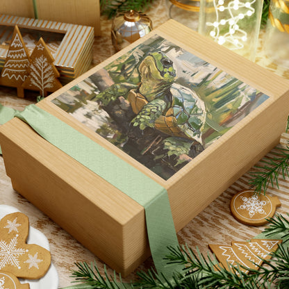 Whimsical Turtle Kiss-Cut Sticker, Turtle sticker, Reptile Sticker, Pet Sticker, Cute Animal Decals, Pet Decal, Vinyl Sticker, Pet Gift, Laptop Sticker, Luggage Sticker, Water Bottle Sticker, Luggage Sticker, Tumbler sticker, Scrapbook Sticker