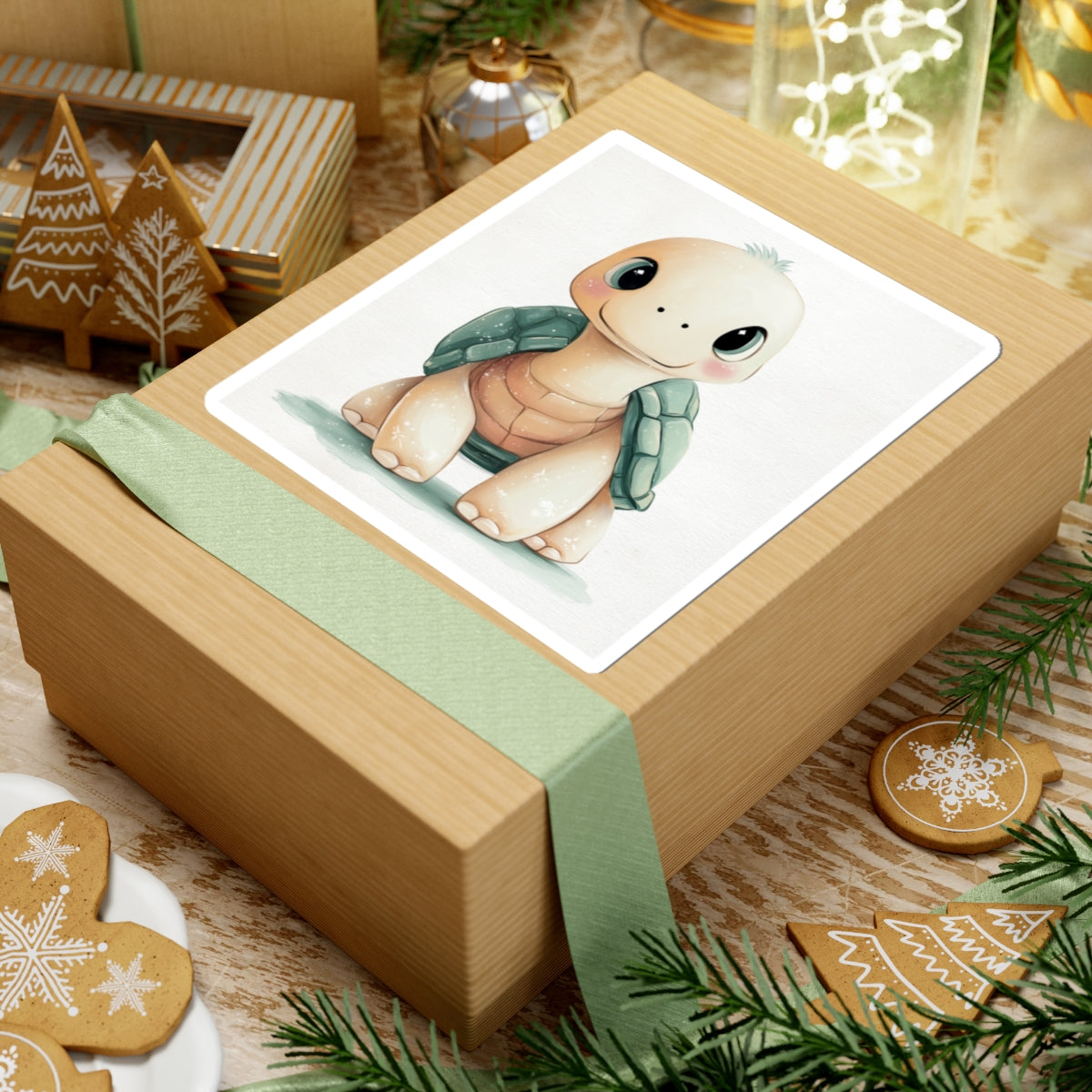 Whimsical Turtle Kiss-Cut Sticker, Turtle sticker, Reptile Sticker, Pet Sticker, Cute Animal Decals, Pet Decal, Vinyl Sticker, Pet Gift, Laptop Sticker, Luggage Sticker, Water Bottle Sticker, Tumbler sticker, Scrapbook Sticker