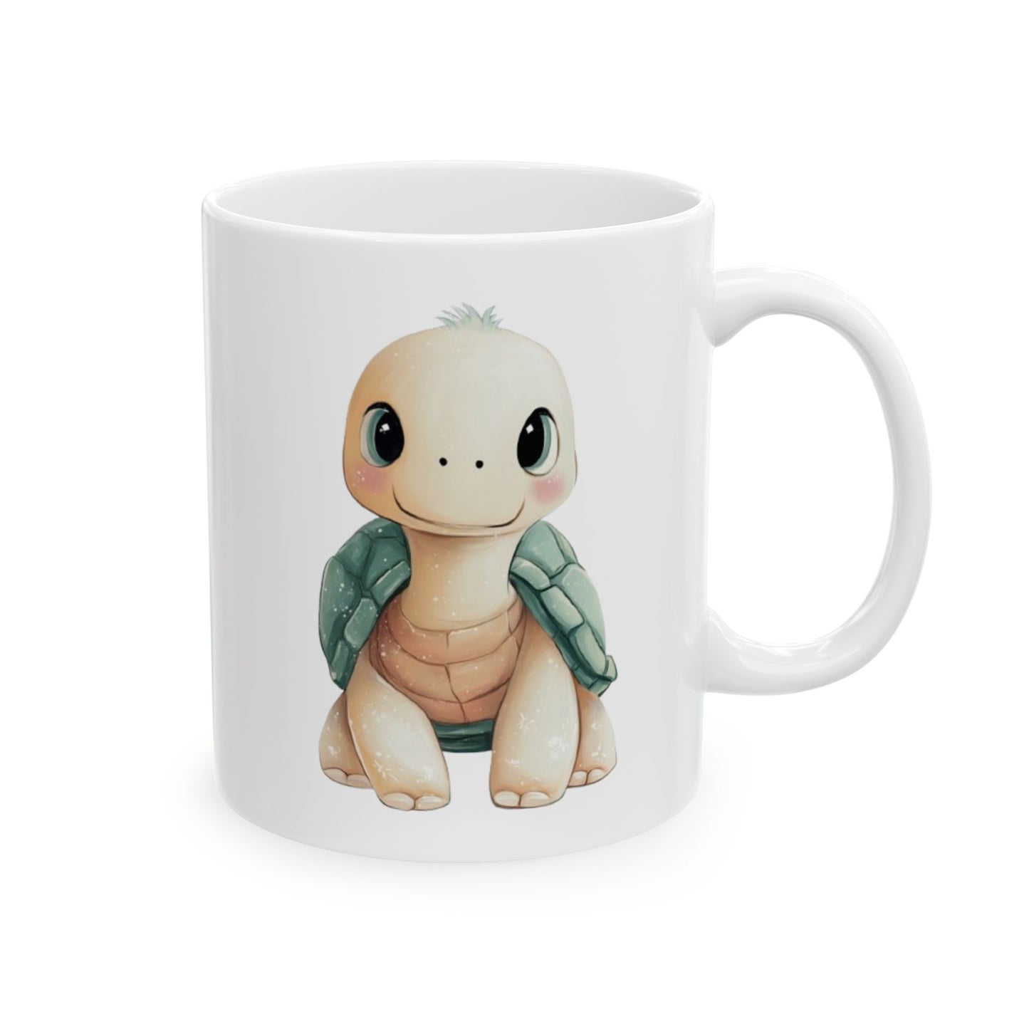 Cute Turtle Ceramic Mug | Unique Gift for Animal Lovers, Kitchen Decor, Cute Drinkware, Fun Collectible Mug