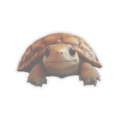 Whimsical Tortoise Kiss-Cut Sticker, Turtle sticker, Tortoise Sticker, Reptile Sticker, Pet Sticker, Cute Animal Decals, Pet Decal, Vinyl Sticker, Pet Gift, Laptop Sticker, Luggage Sticker, Water Bottle Sticker, Tumbler sticker, Scrapbook Sticker