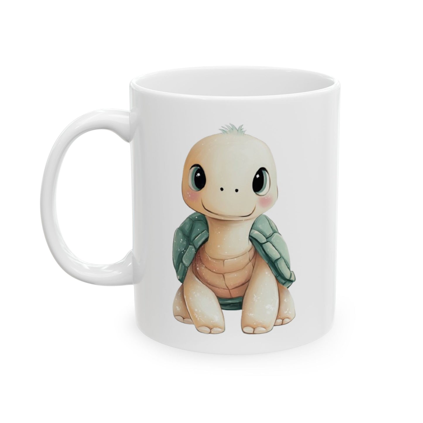 Cute Turtle Ceramic Mug | Unique Gift for Animal Lovers, Kitchen Decor, Cute Drinkware, Fun Collectible Mug