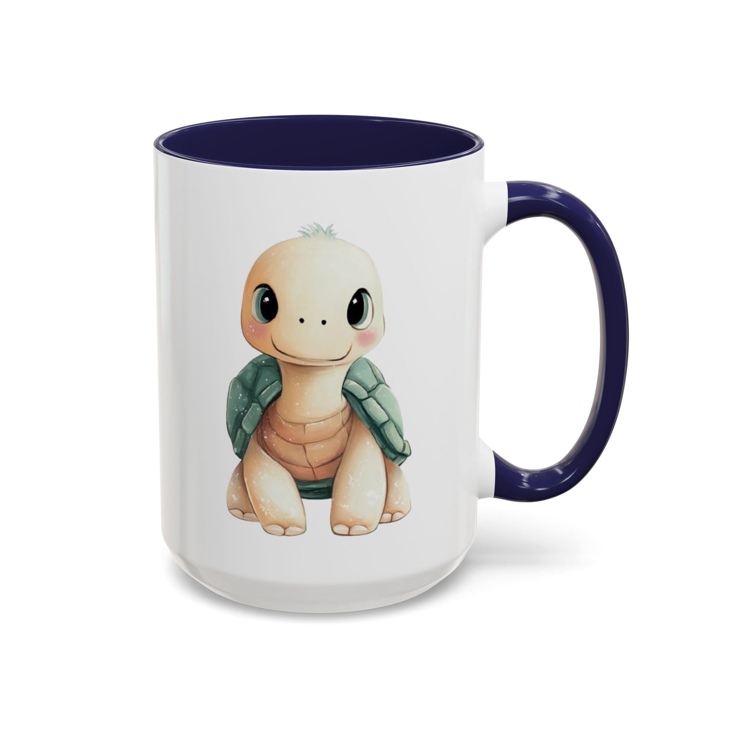 Cute Turtle Accent Coffee Mug, Unique Gift for Animal Lovers, Kitchen Decor, Cute Drinkware, Fun Collectible Mug