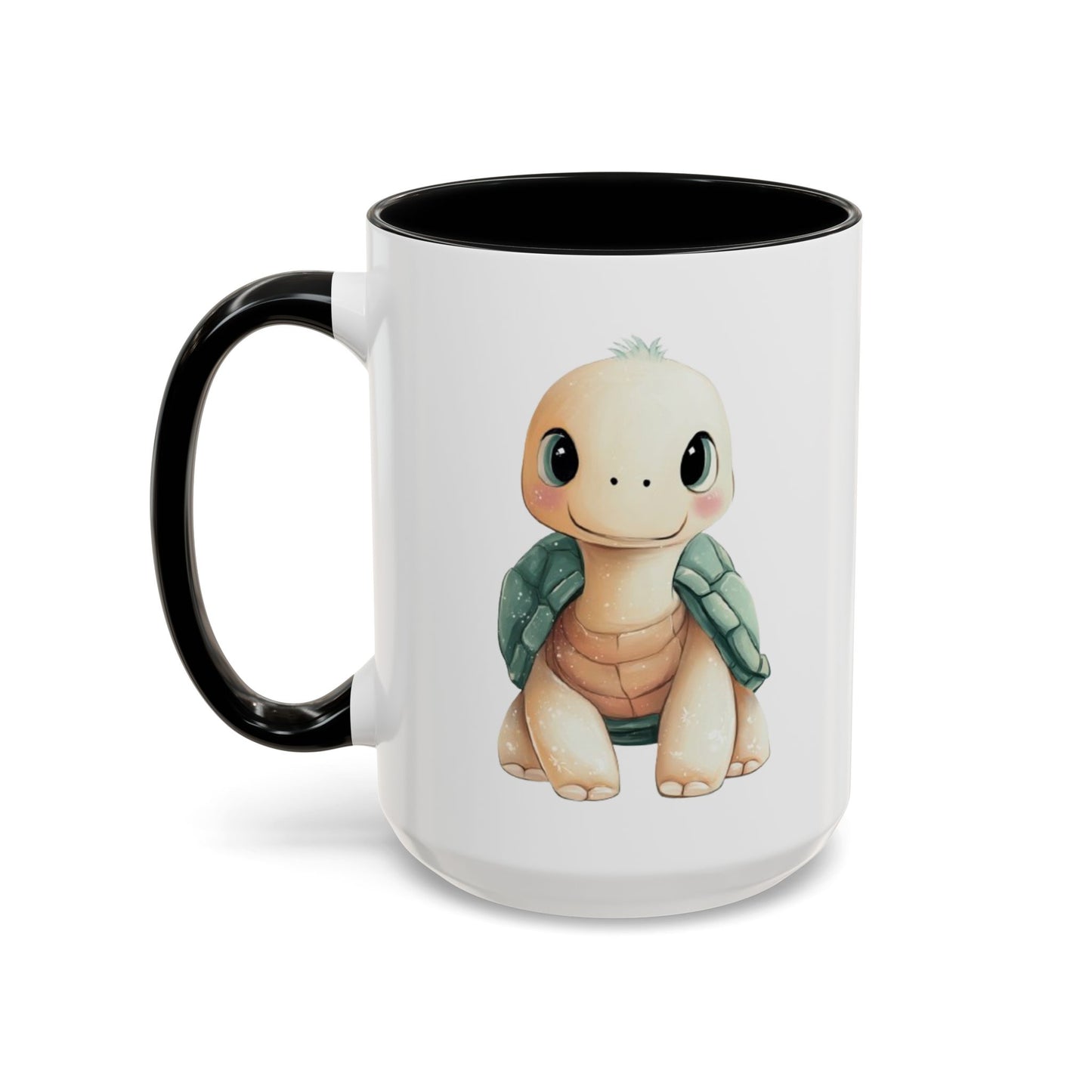Cute Turtle Accent Coffee Mug, Unique Gift for Animal Lovers, Kitchen Decor, Cute Drinkware, Fun Collectible Mug