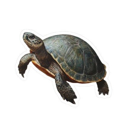 Whimsical Turtle Kiss-Cut Sticker, Turtle sticker, Reptile Sticker, Pet Sticker, Cute Animal Decals, Pet Decal, Vinyl Sticker, Pet Gift, Laptop Sticker, Luggage Sticker, Water Bottle Sticker, Tumbler sticker, Scrapbook Sticker