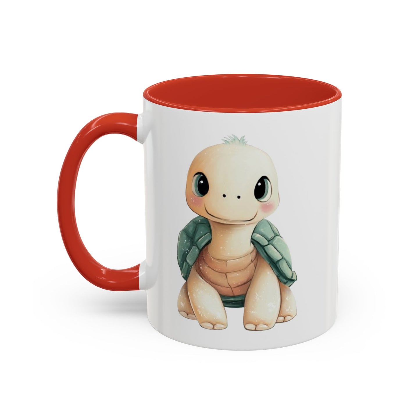 Cute Turtle Accent Coffee Mug, Unique Gift for Animal Lovers, Kitchen Decor, Cute Drinkware, Fun Collectible Mug