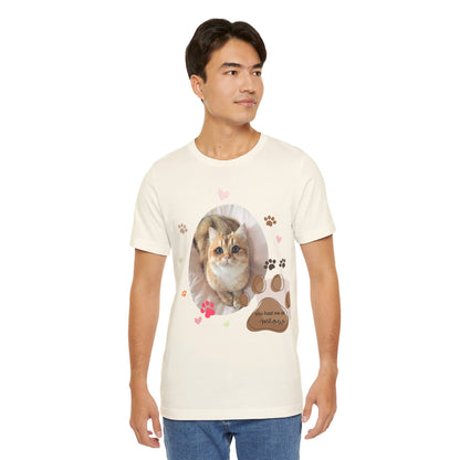 Unisex Jersey Short Sleeve Tee | Cat T-shirt | Cat Lover Sweatshirt | Gifts for Cat Lovers | Pets Lover Tee| Cat Owner Shirt| Cute Cat Gifts| Embroidered Sweatshirt| Personalized Pet Sweatshirt | Custom Gift | Cat Shirt | Personalised Pet Tee