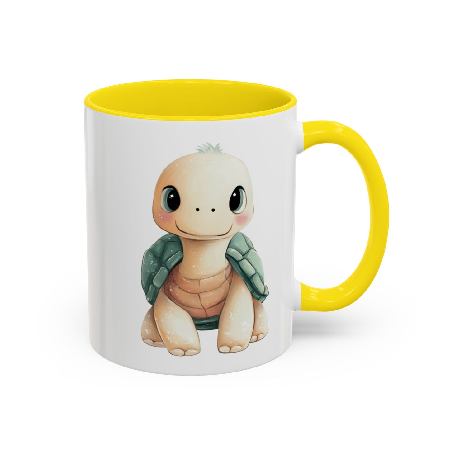 Cute Turtle Accent Coffee Mug, Unique Gift for Animal Lovers, Kitchen Decor, Cute Drinkware, Fun Collectible Mug