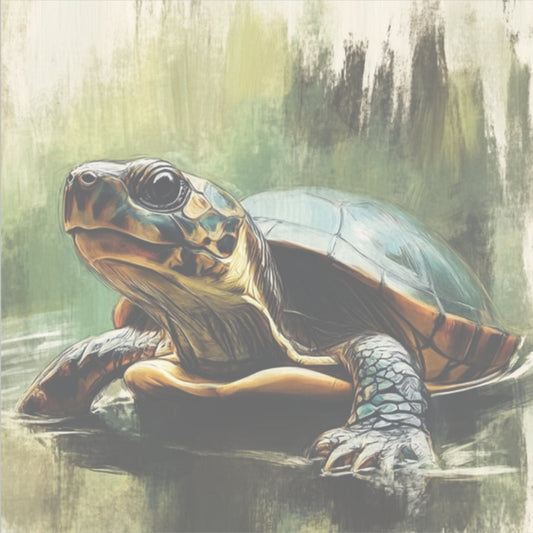 Whimsical Turtle Kiss-Cut Sticker, Turtle sticker, Reptile Sticker, Pet Sticker, Cute Animal Decals, Pet Decal, Vinyl Sticker, Pet Gift, Laptop Sticker, Luggage Sticker, Water Bottle Sticker, Tumbler sticker, Scrapbook Sticker