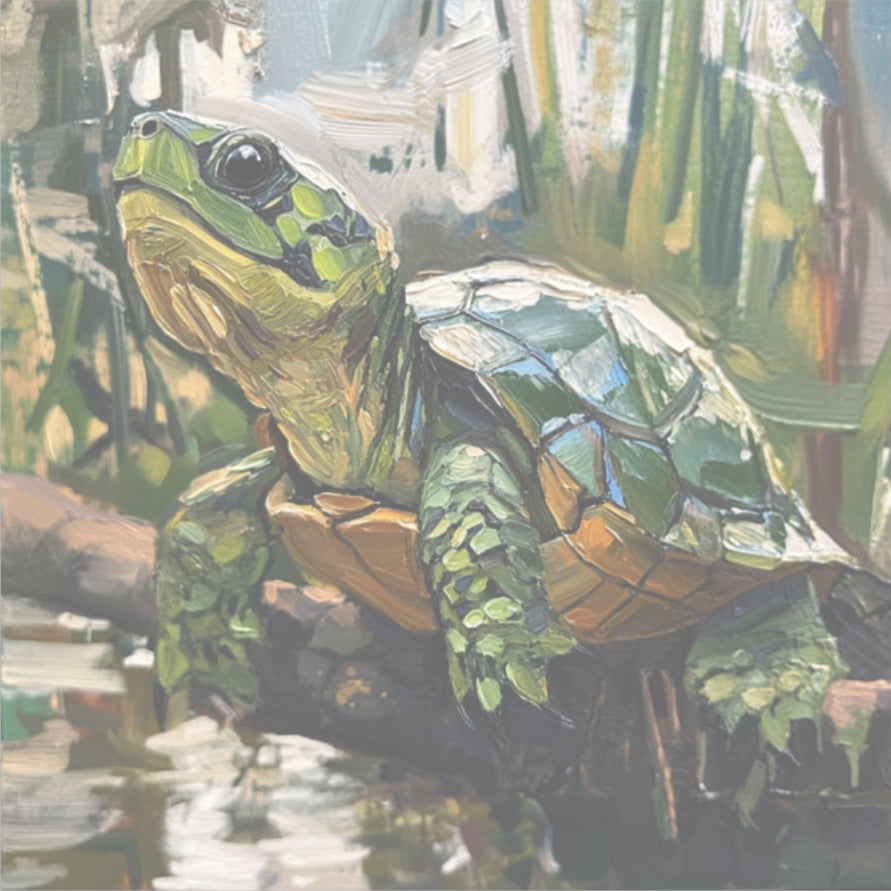 Whimsical Turtle Kiss-Cut Sticker, Turtle sticker, Reptile Sticker, Pet Sticker, Cute Animal Decals, Pet Decal, Vinyl Sticker, Pet Gift, Laptop Sticker, Luggage Sticker, Water Bottle Sticker, Luggage Sticker, Tumbler sticker, Scrapbook Sticker