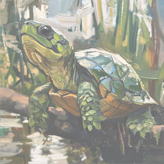 Whimsical Turtle Kiss-Cut Sticker, Turtle sticker, Reptile Sticker, Pet Sticker, Cute Animal Decals, Pet Decal, Vinyl Sticker, Pet Gift, Laptop Sticker, Luggage Sticker, Water Bottle Sticker, Luggage Sticker, Tumbler sticker, Scrapbook Sticker