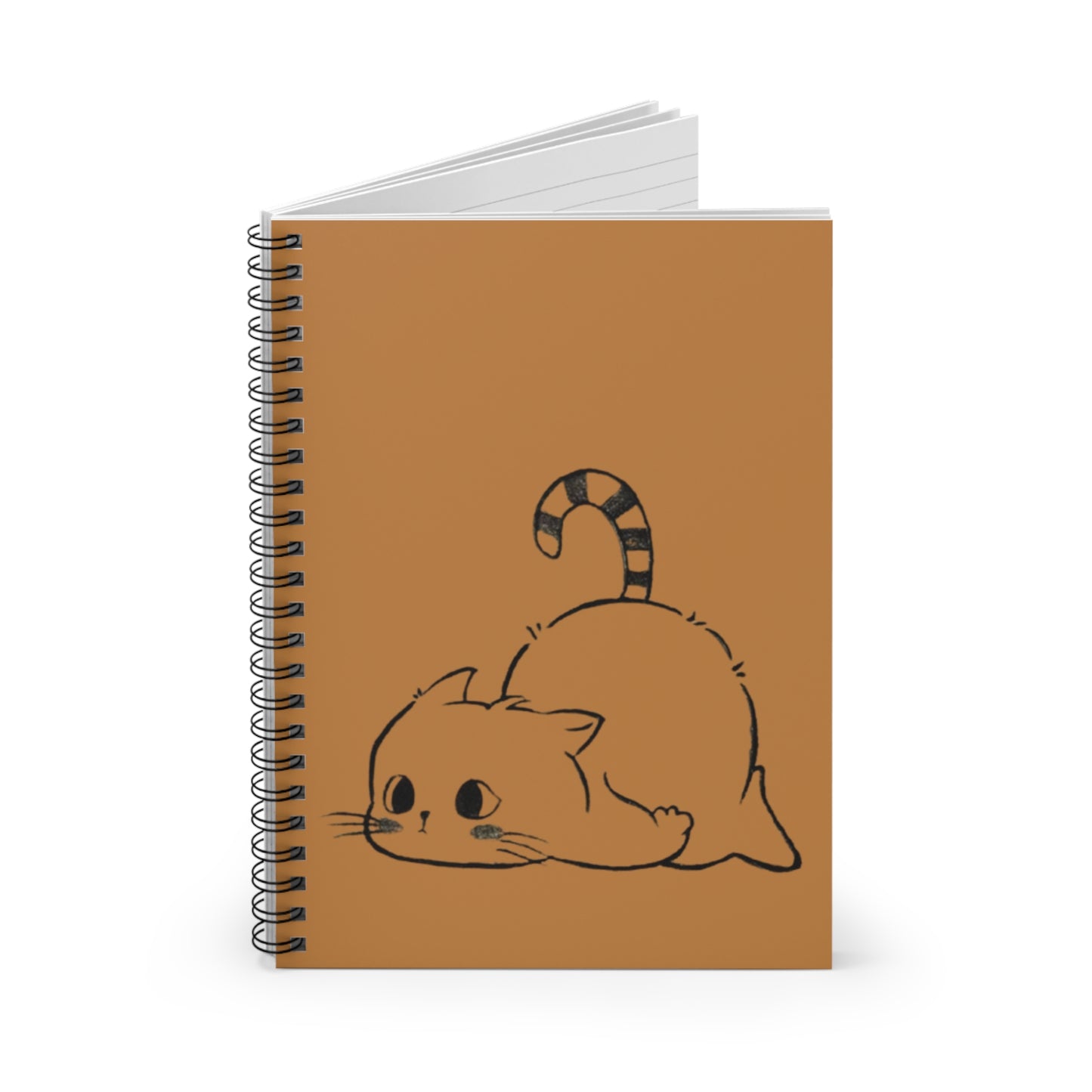 Cute Cat Spiral Notebook - Ruled Line, Kawaii Journal, Cat Lover's Gift, Note-Taking Essential, Stationery for Students, Writing Diary