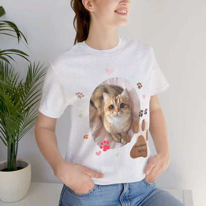 Unisex Jersey Short Sleeve Tee | Cat T-shirt | Cat Lover Sweatshirt | Gifts for Cat Lovers | Pets Lover Tee| Cat Owner Shirt| Cute Cat Gifts| Embroidered Sweatshirt| Personalized Pet Sweatshirt | Custom Gift | Cat Shirt | Personalised Pet Tee