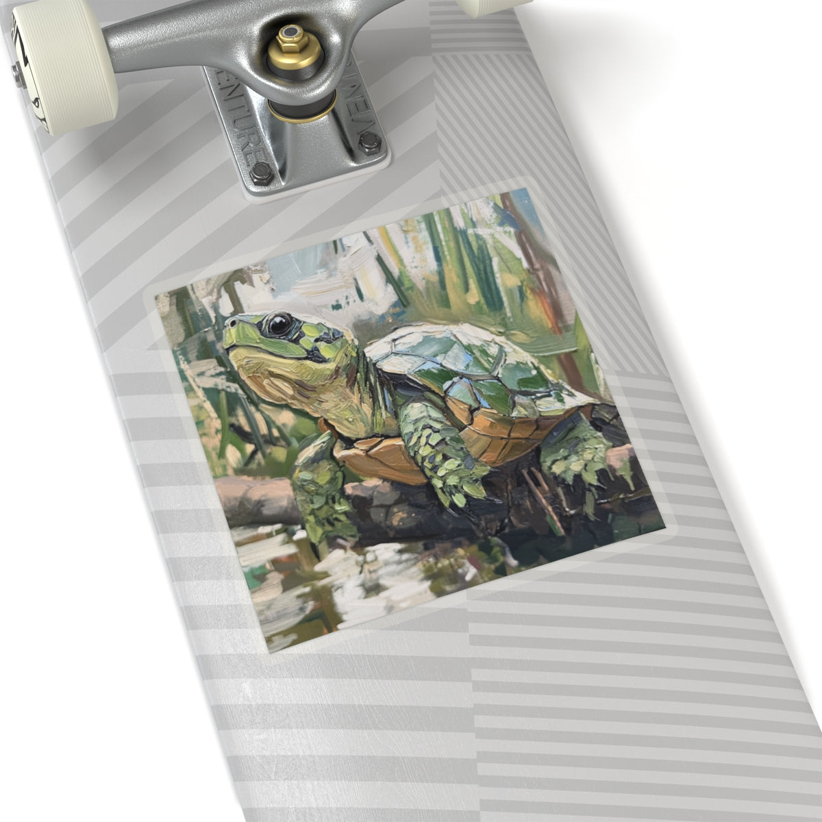 Whimsical Turtle Kiss-Cut Sticker, Turtle sticker, Reptile Sticker, Pet Sticker, Cute Animal Decals, Pet Decal, Vinyl Sticker, Pet Gift, Laptop Sticker, Luggage Sticker, Water Bottle Sticker, Luggage Sticker, Tumbler sticker, Scrapbook Sticker