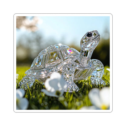 Whimsical Turtle Kiss-Cut Sticker, Turtle sticker, Reptile Sticker, Pet Sticker, Cute Animal Decals, Pet Decal, Vinyl Sticker, Pet Gift, Laptop Sticker, Water Bottle Sticker, Tumbler sticker, Luggage Sticker, Scrapbook Sticker