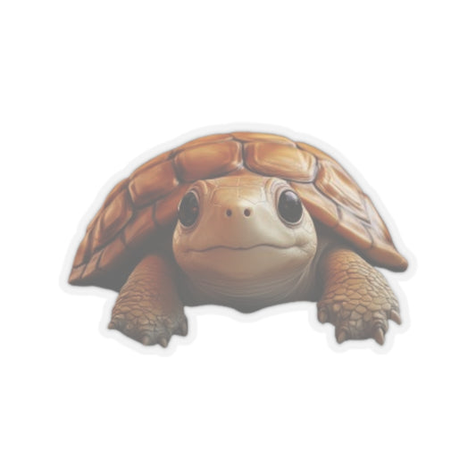 Whimsical Tortoise Kiss-Cut Sticker, Turtle sticker, Tortoise Sticker, Reptile Sticker, Pet Sticker, Cute Animal Decals, Pet Decal, Vinyl Sticker, Pet Gift, Laptop Sticker, Luggage Sticker, Water Bottle Sticker, Tumbler sticker, Scrapbook Sticker