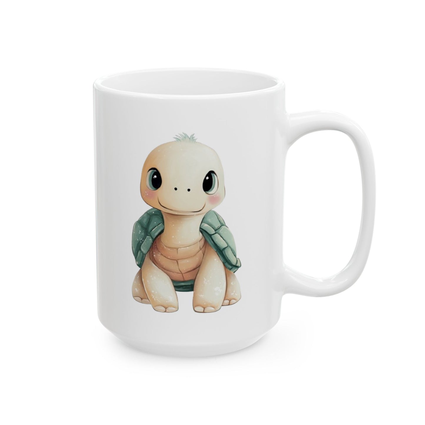Cute Turtle Ceramic Mug | Unique Gift for Animal Lovers, Kitchen Decor, Cute Drinkware, Fun Collectible Mug