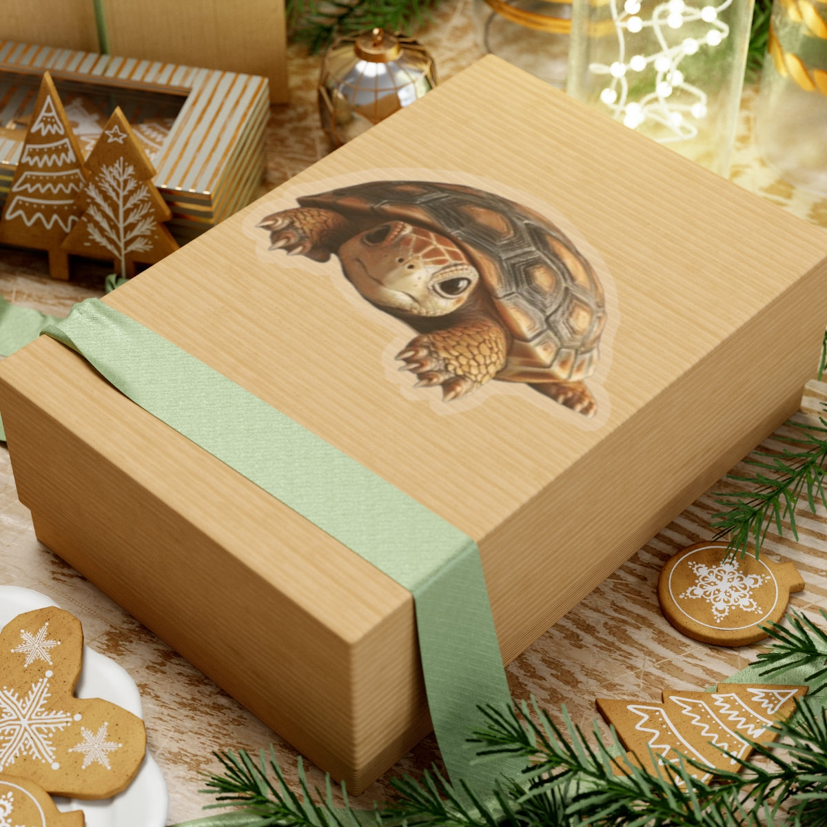 Whimsical Tortoise Kiss-Cut Sticker, Turtle sticker, Tortoise Sticker, Reptile Sticker, Pet Sticker, Cute Animal Decals, Pet Decal, Vinyl Sticker, Pet Gift, Laptop Sticker, Luggage Sticker, Water Bottle Sticker, Tumbler sticker, Scrapbook Sticker