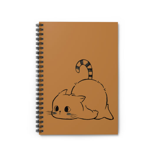 Cute Cat Spiral Notebook - Ruled Line, Kawaii Journal, Cat Lover's Gift, Note-Taking Essential, Stationery for Students, Writing Diary