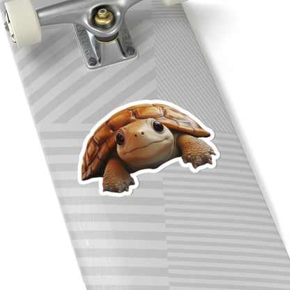 Whimsical Tortoise Kiss-Cut Sticker, Turtle sticker, Tortoise Sticker, Reptile Sticker, Pet Sticker, Cute Animal Decals, Pet Decal, Vinyl Sticker, Pet Gift, Laptop Sticker, Luggage Sticker, Water Bottle Sticker, Tumbler sticker, Scrapbook Sticker